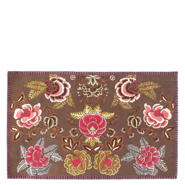Designers Guild Rug Rose De Damas Cranberry | Allium Interiors