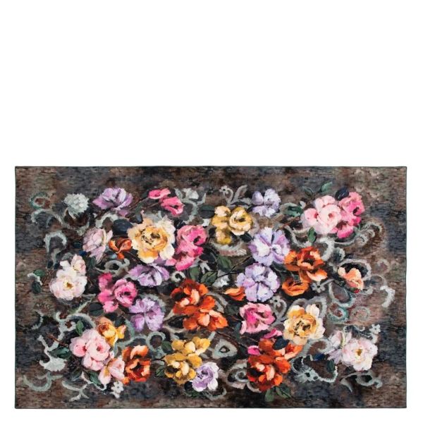 Designers Guild Rug Tapestry Flower Damson | Allium Interiors