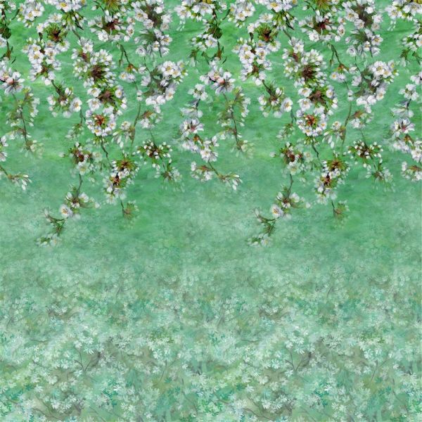 Designers Guild Wallpaper Assam Blossom Emerald | Allium Interiors
