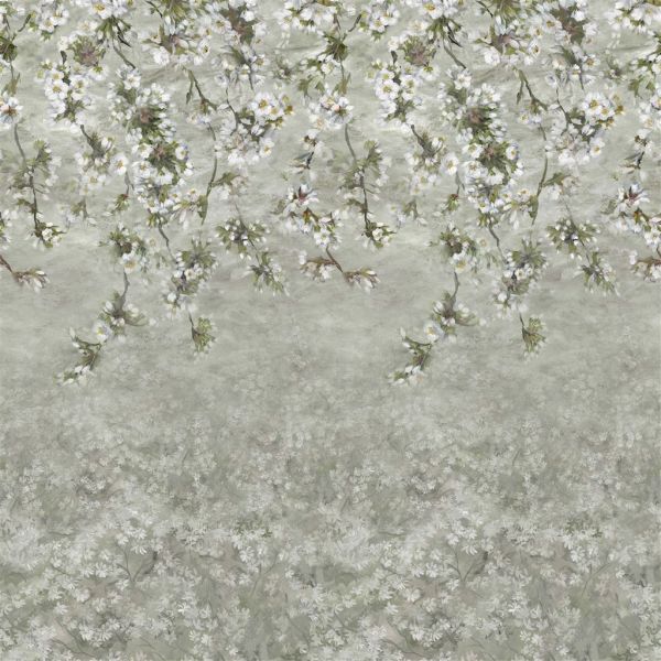 Designers Guild Wallpaper Assam Blossom Platinum | Allium Interiors