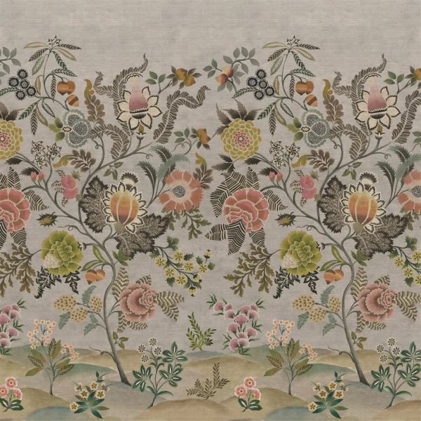 Designers Guild Wallpaper Brocart Decoratif Grasscloth Sepia | Allium Interiors