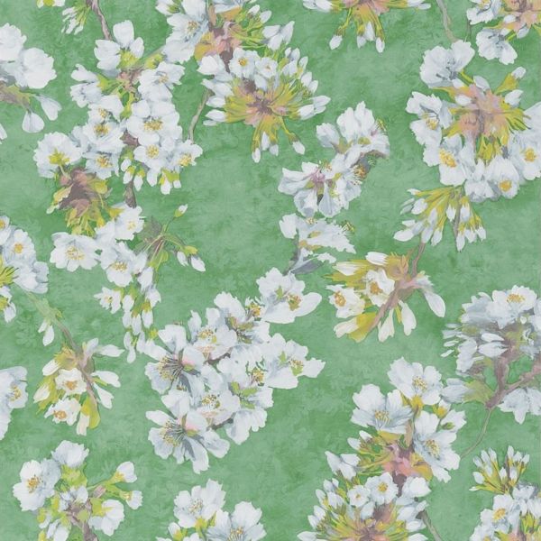 Designers Guild Wallpaper Fleur D Assam Emerald | Allium Interiors