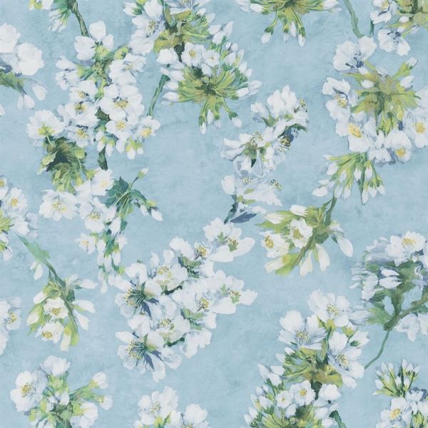 Designers Guild Wallpaper Fleur D Assam Sky | Allium Interiors