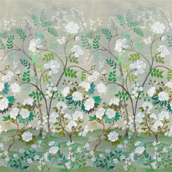 Designers Guild Wallpaper Fleur Orientale Celadon | Allium Interiors