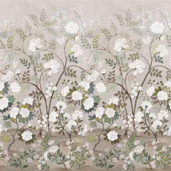 Designers Guild Wallpaper Fleur Orientale Pale Birch | Allium Interiors