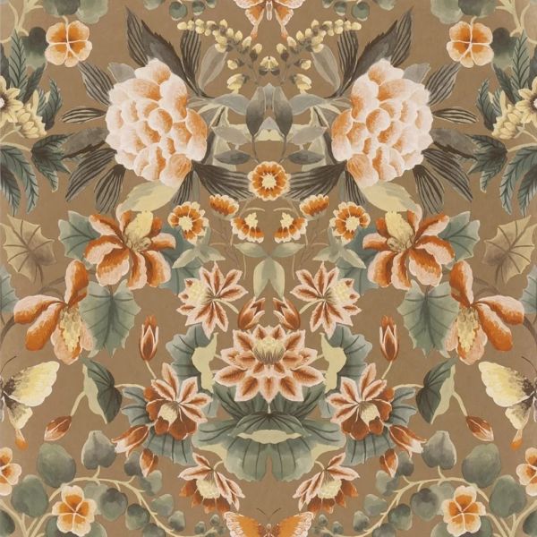 Designers Guild Wallpaper Ikebana Damask Gold | Allium Interiors