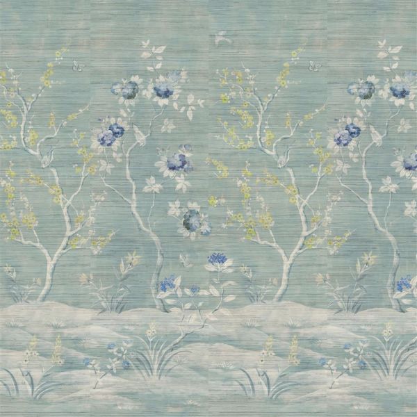 Designers Guild Wallpaper Manohari Grasscloth Delft | Allium Interiors
