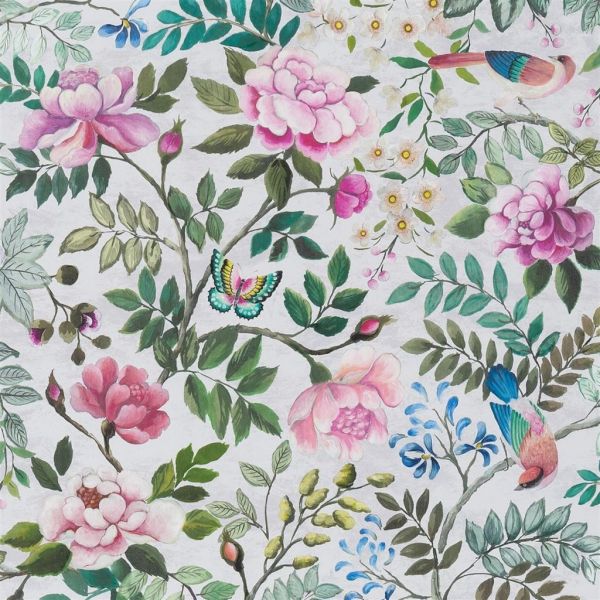 Designers Guild Wallpaper Porcelaine De Chine Fuchsia | Allium Interiors