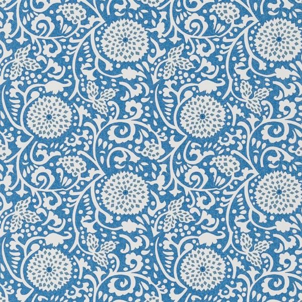 Designers Guild Wallpaper Shaqui Cobalt | Allium Interiors