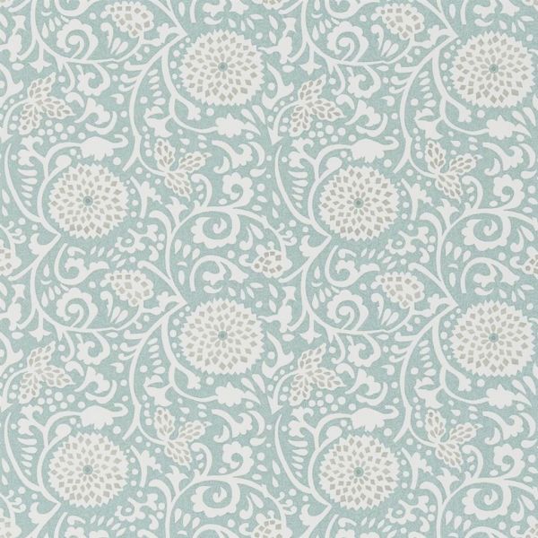 Designers Guild Wallpaper Shaqui Eau De Nil | Allium Interiors