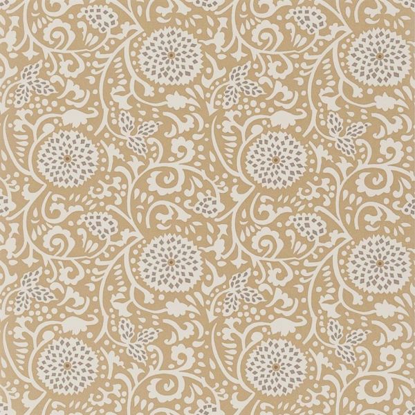 Designers Guild Wallpaper Shaqui Gold | Allium Interiors