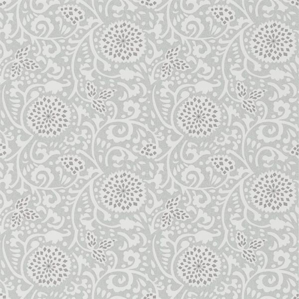 Designers Guild Wallpaper Shaqui Platinum | Allium Interiors