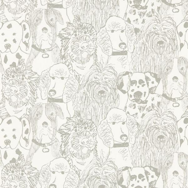 Scion Wallpaper Doggy Day Care Shadow | Allium Interiors