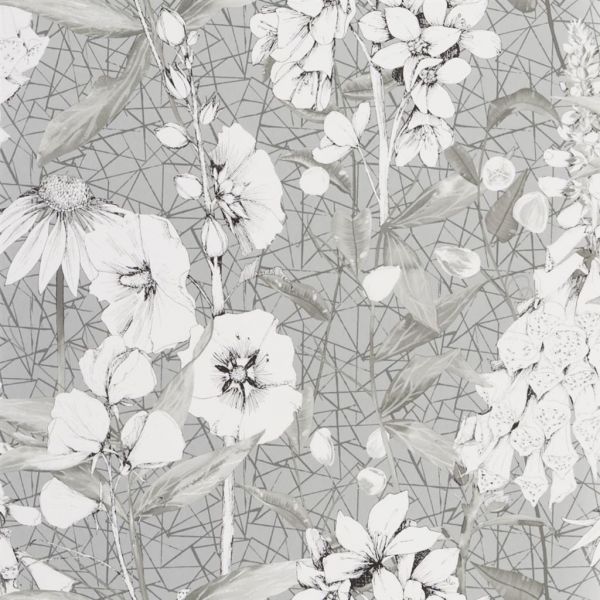 Designers Guild Wallpaper Emilie Silver | Allium Interiors