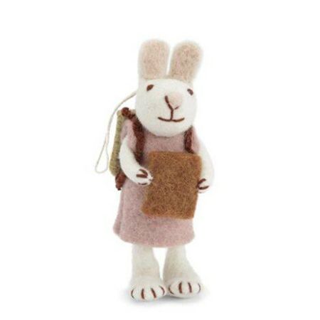 En Gry & Sif Easter Bunny White with Lavender Dress | Allium Interiors