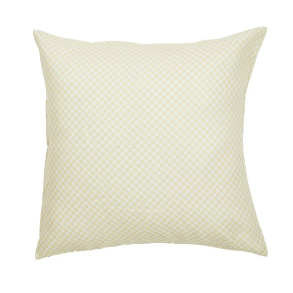 Bonnie And Neil Euro Pillowcase Tiny Checkers Vanilla | Allium Interiors