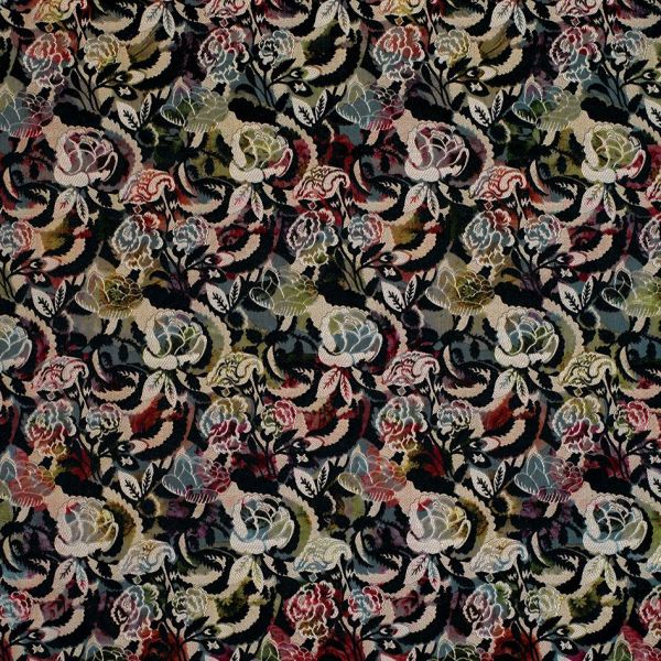 Osborne & Little Fabric Cosimo Raspberry/Blush/Silver | Allium Interiors