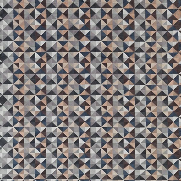 Osborne & little Fabric Velatura Mink/Charcoal/Ivory | Allium Interiors