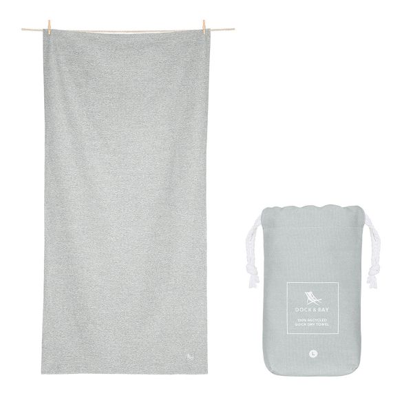 Dock & Bay Fitness Towel L Mountain Grey | Allium Interiors