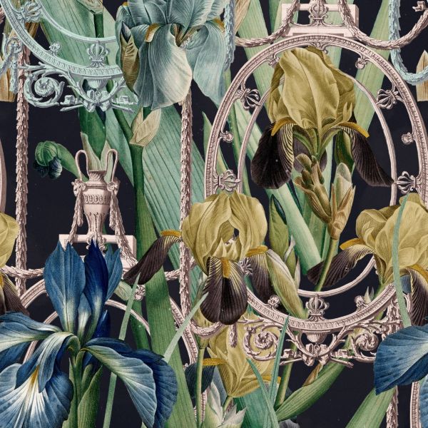 Mind The Gap Wallpaper Fleurs D'Iris  | Allium Interiors