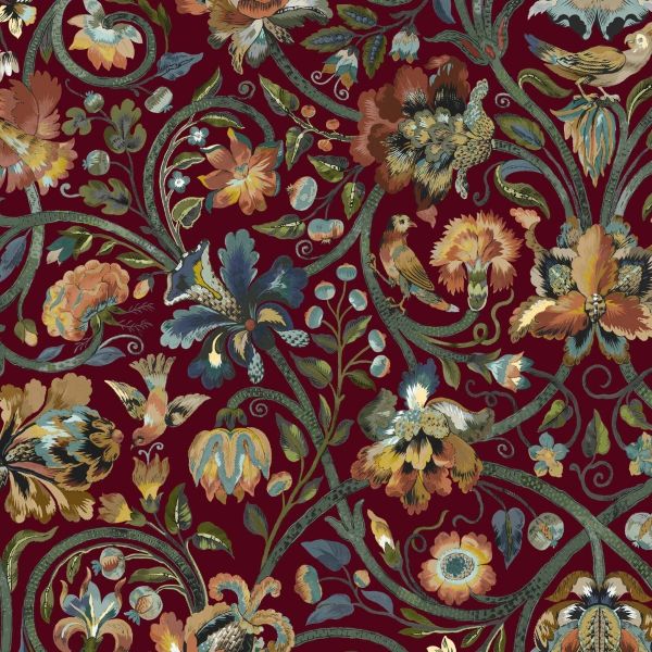 House of Hackney Wallpaper Gaia Vermillion | Allium Interiors