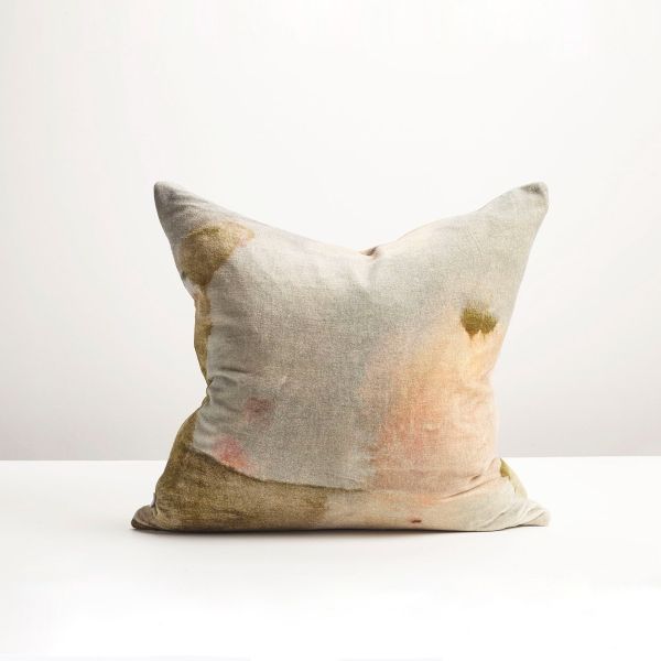 Thread Design Gentle Dawn Velvet Cushion | Allium Interiors