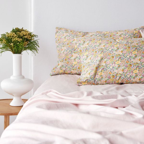 George Street Linen Pillowcase Liberty Print Elysian Day | Allium Interiors
