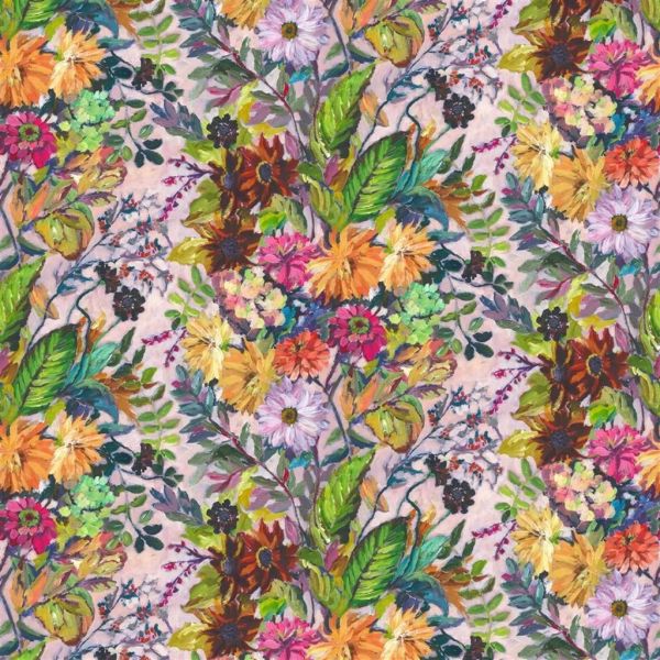 Designers Guild Fabric Glynde Coral | Allium Interiors