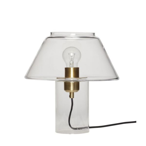 Hübsch Lamp Gople Clear & Brass | Allium Interiors