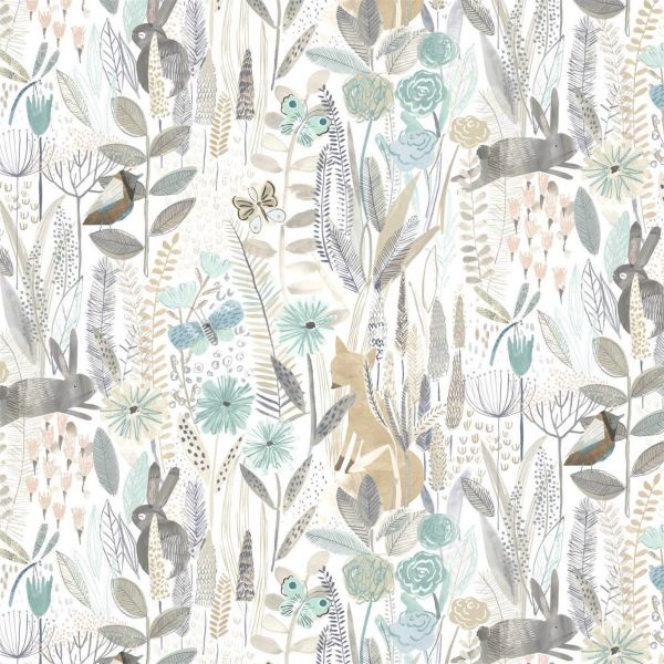 Harlequin Wallpaper Hide & Seek Linen/Duck Egg/Stone | Allium Interiors