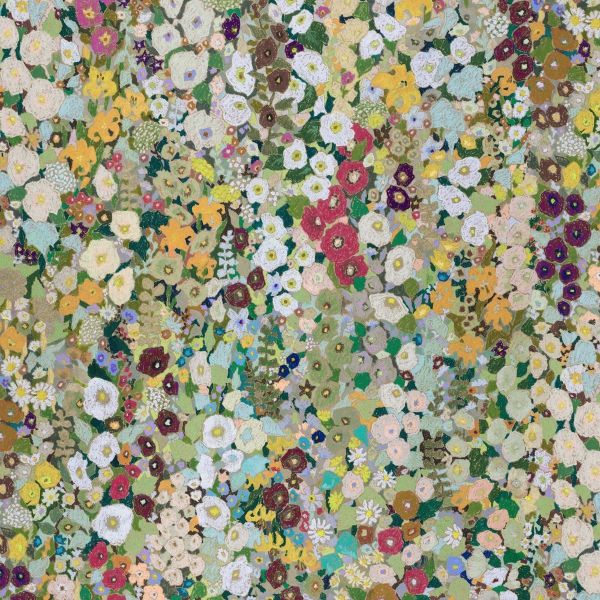 House of Hackney Wallpaper Hollyhocks Summer | Allium Interiors