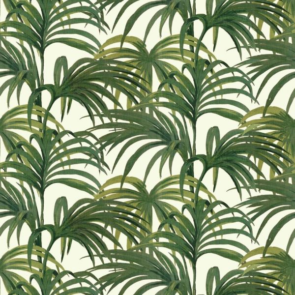 House of Hackney Wallpaper Palmeral Off-White / Green | Allium Interiors