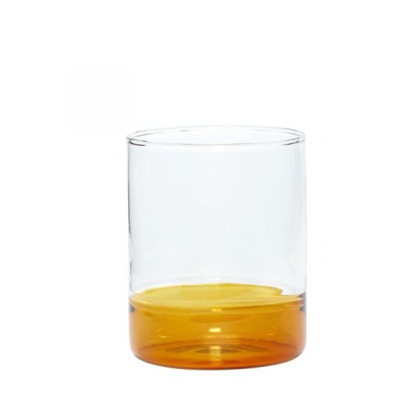 Hübsch Drinking Glass Kiosk Amber | Allium Interiors