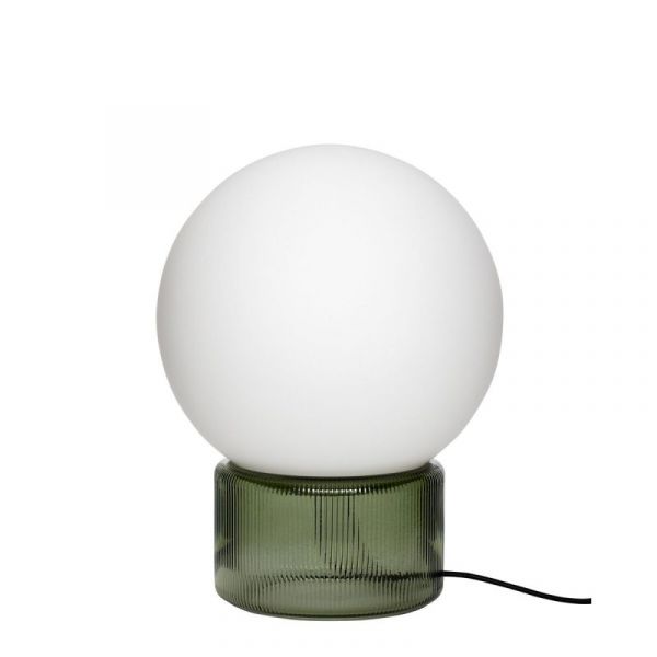 Hübsch Lamp Sphere Opal/Green | Allium Interiors