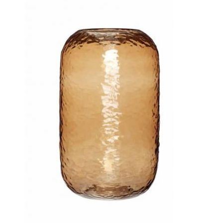 Hübsch Vase Textured Amber | Allium Interiors