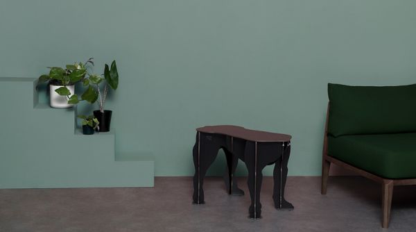ibride Furniture Rex Dog Stool Black | Allium Interiors