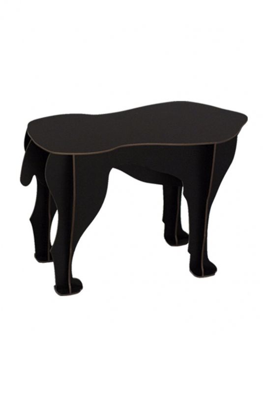ibride Furniture Sultan Dog Stool Black | Allium Interiors