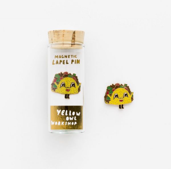 Yellow Owl Workshop Lapel Pin Taco | Allium Interiors