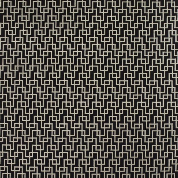 Designers Guild Fabric Jeanneret Noir | Allium Interiors