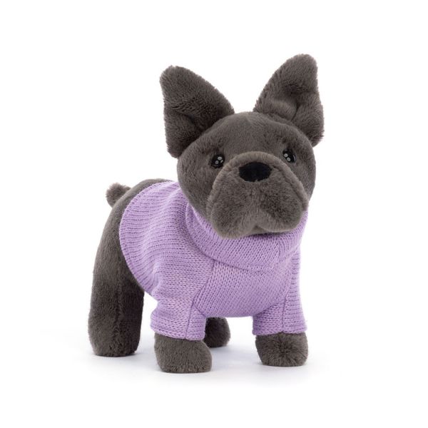 Jellycat Sweater French Bulldog Purple | Allium Interiors