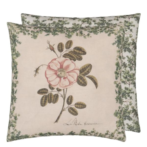 John Derian Cushion La Rose Rose | Allium Interiors