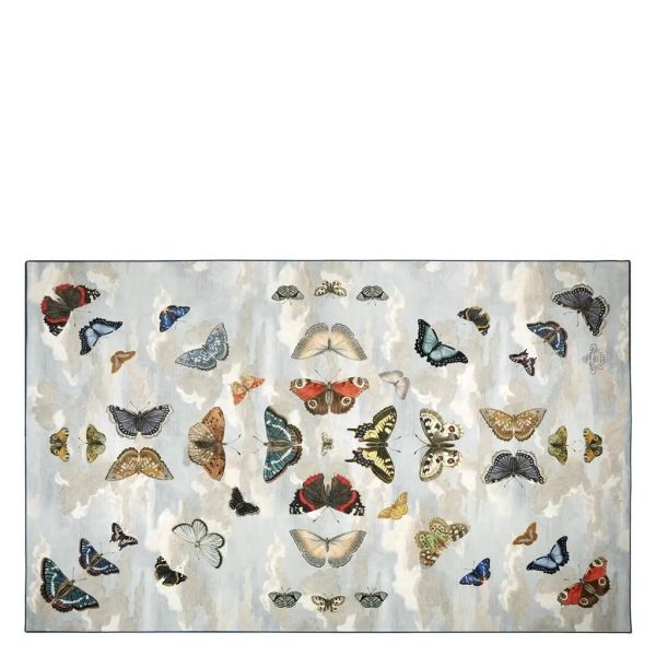 John Derian Rug Mirrored Butterflies Sky | Allium Interiors