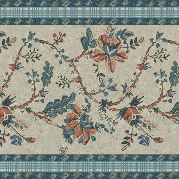 John Derian Wallpaper Border Pentimento Linen | Allium Interiors