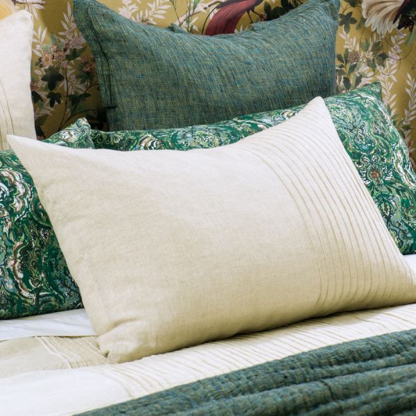 Bianca Lorenne Kaiyu Natural Linen Pillowcase Pair | Allium Interiors