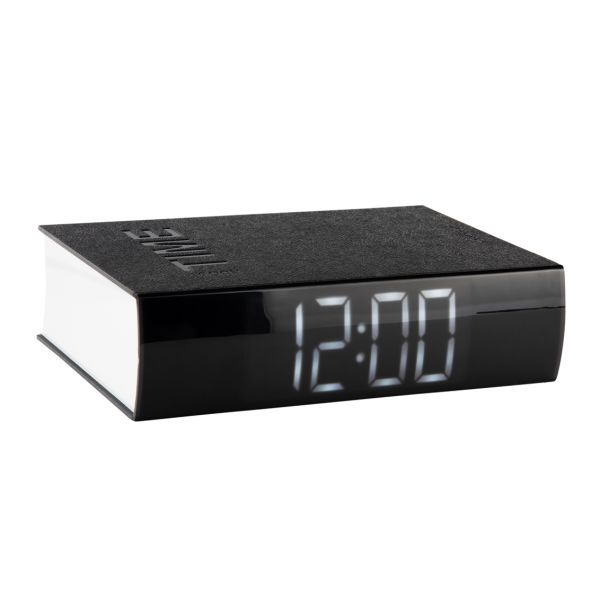 Karlsson Alarm Clock Book LED Black | Allium Interiors