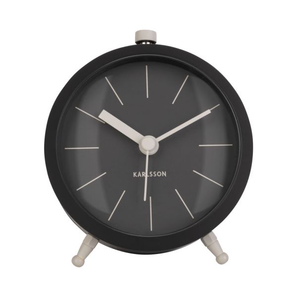 Karlsson Alarm Clock Button Black | Allium Interiors