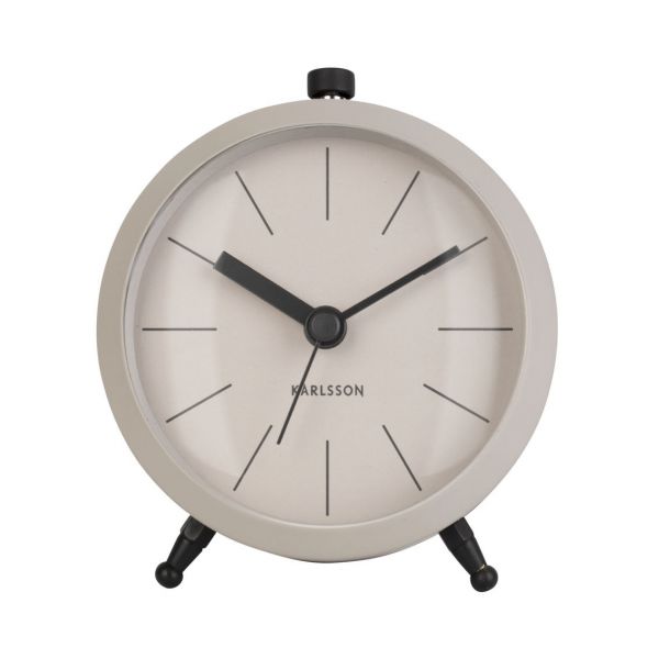 Karlsson Alarm Clock Button Grey | Allium Interiors