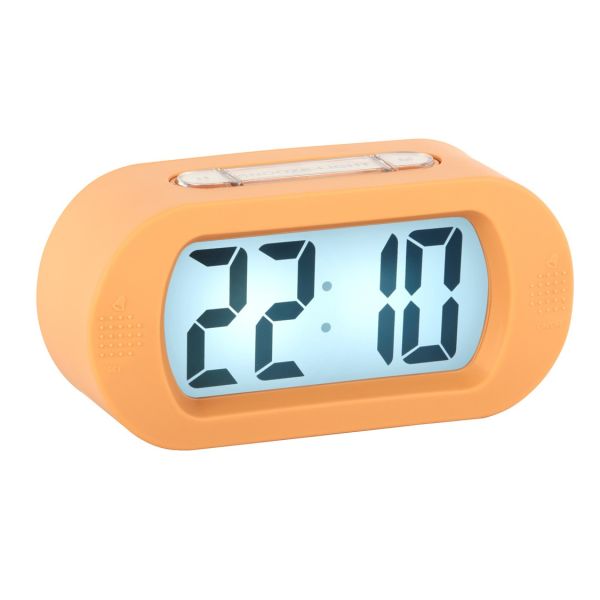 Karlsson Alarm Clock Gummy Soft Orange | Allium Interiors