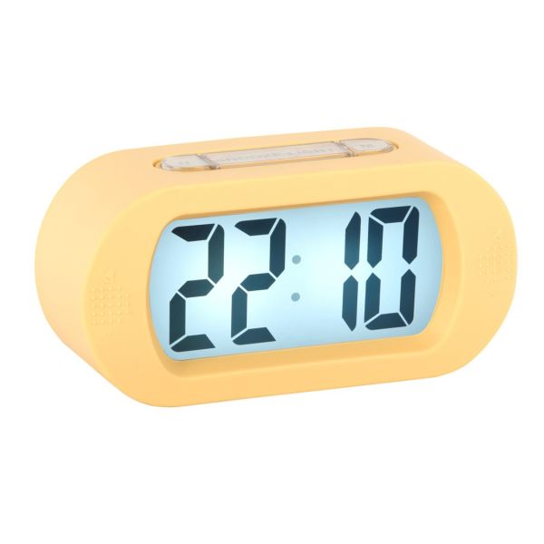 Karlsson Alarm Clock Gummy Soft Yellow | Allium Interiors