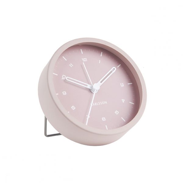 Karlsson Alarm Clock Tinge Pink | Allium Interiors